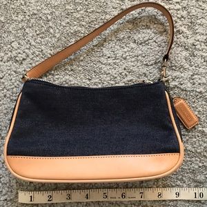Coach Small Demi Purse in Blue Denim